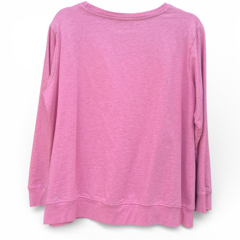 Vintage 90s Pink Embroidered Crewneck Sweatshirt - Picture 5 of 5